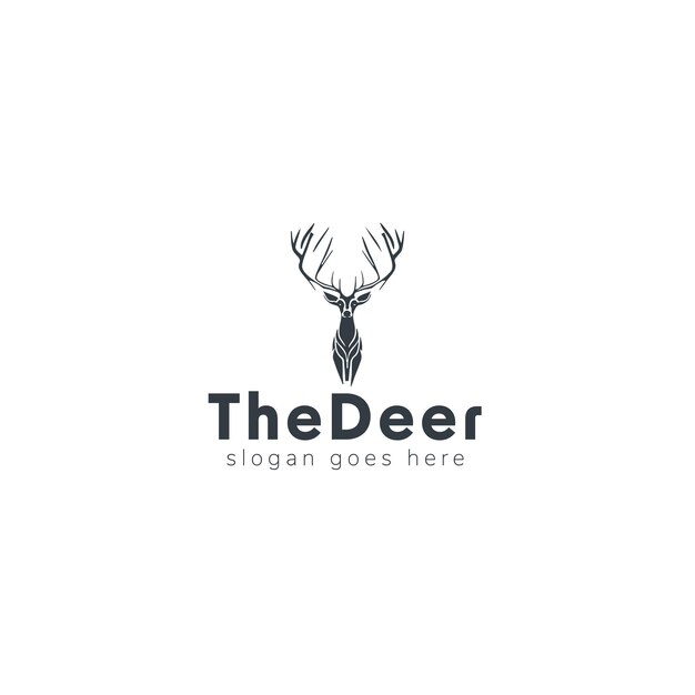 Vector deer logo vector design