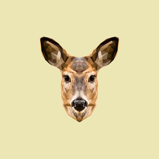 Deer low poly art