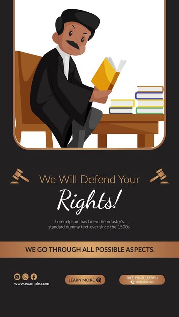 Vector defenderemos el diseño de la plantilla de retrato de sus derechos.