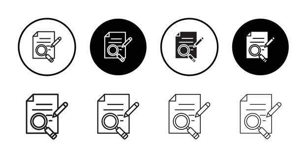 Definición del icono Line Art Conjunto de logotipos