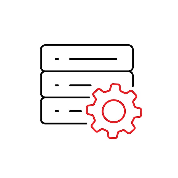 Vector definición de los objetivos del sistema diseño de íconos vectoriales