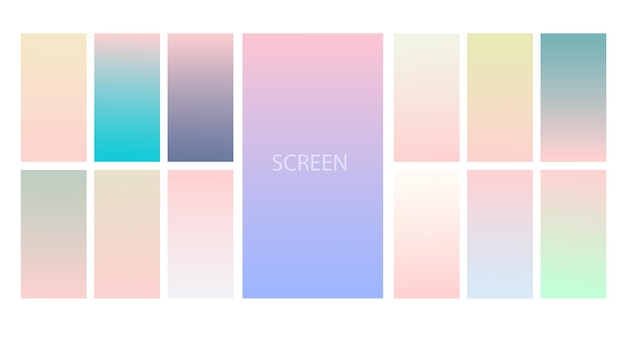 Degradado de color pastel para pantalla y aplicaciones móviles