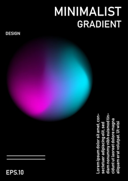 Degradados de azul y morado Único A4 perfecto para la portada de una revista tipo volante