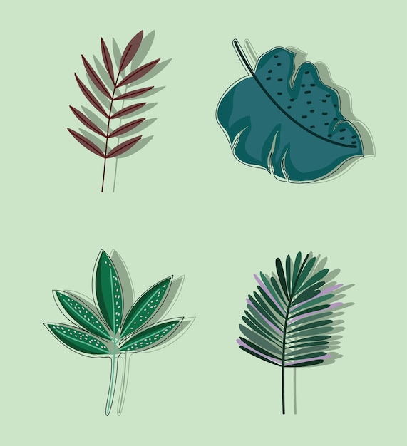 Deja iconos tropicales