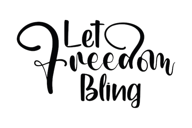 Vector deja que freedom bling svg