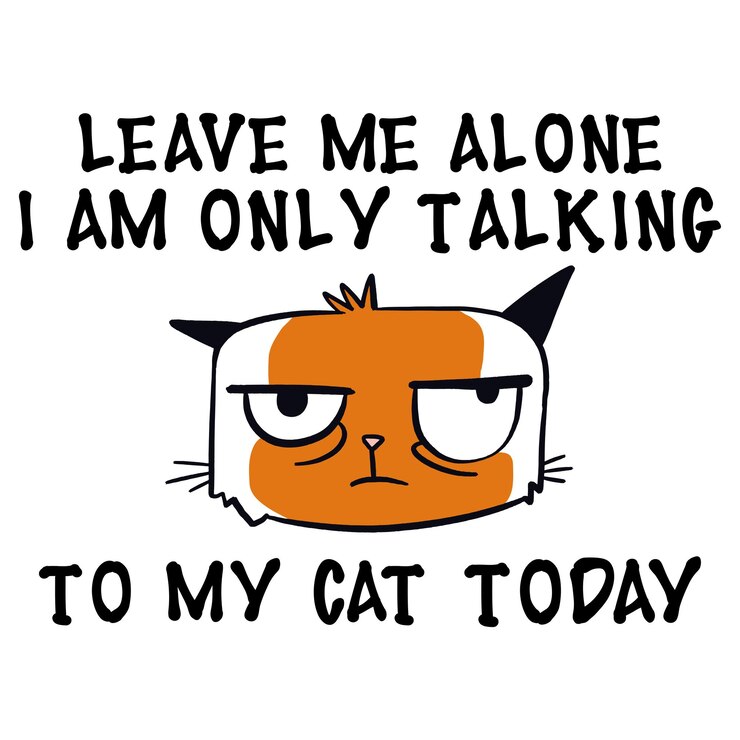 Déjame en paz sólo estoy hablando con mi diseño de camiseta de gato