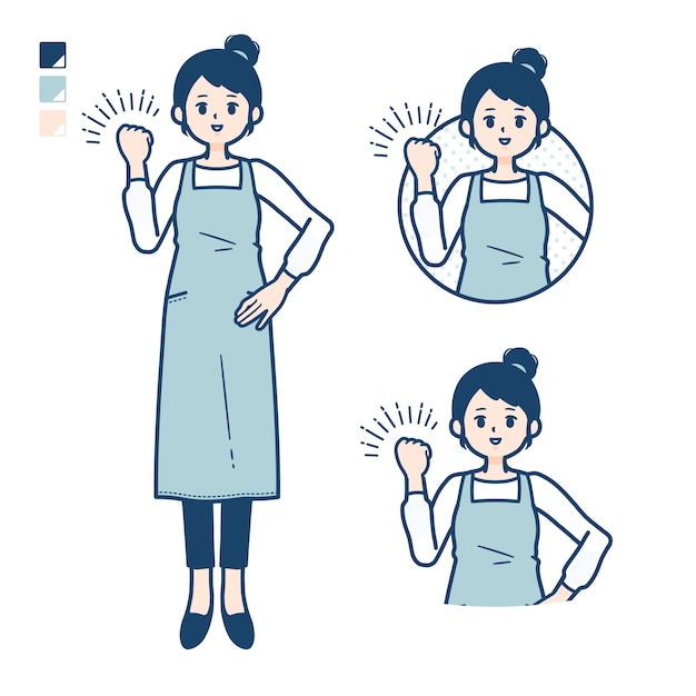 Delantal simple womanfistpump