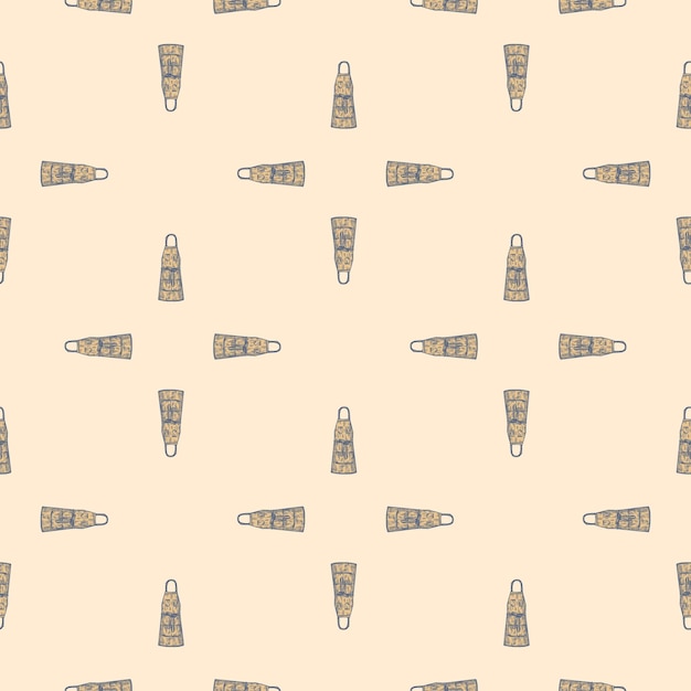 Delantales grabados de patrones sin fisuras Fondo vintage para cocina en estilo dibujado a mano Textura repetida vectorial para tejido estampado envoltura papel tapiz tejido