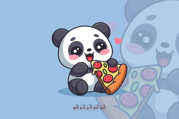 El deleite de la pizza panda