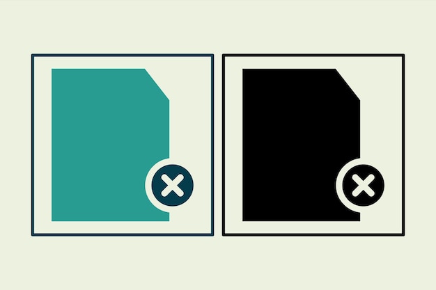 Delete File icon icon related to UI elements suitable for web site app user interfaceselement printable etc solid icon style simple vector design editable
