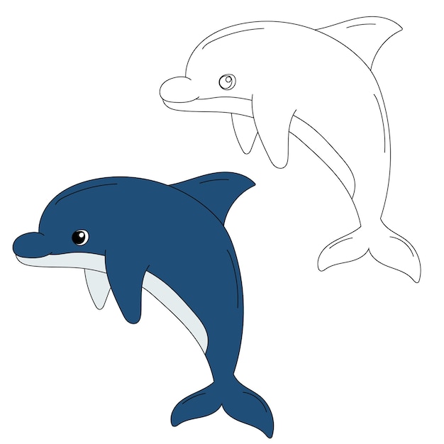 Delfines Clipart Animales acuáticos y marinos Clipart