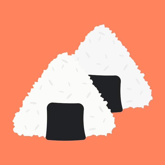 Delicada cocina japonesa con rollos de sushi sashimi y aderezos tradicionales Ilustración plana vectorial