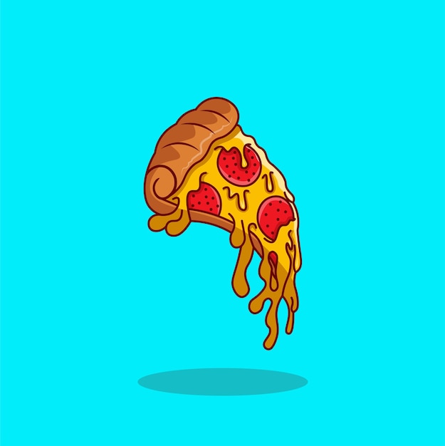 DELICIOSA PIZZA ILUSTRACIÓN PARA VARIOS TIPOS DE USO