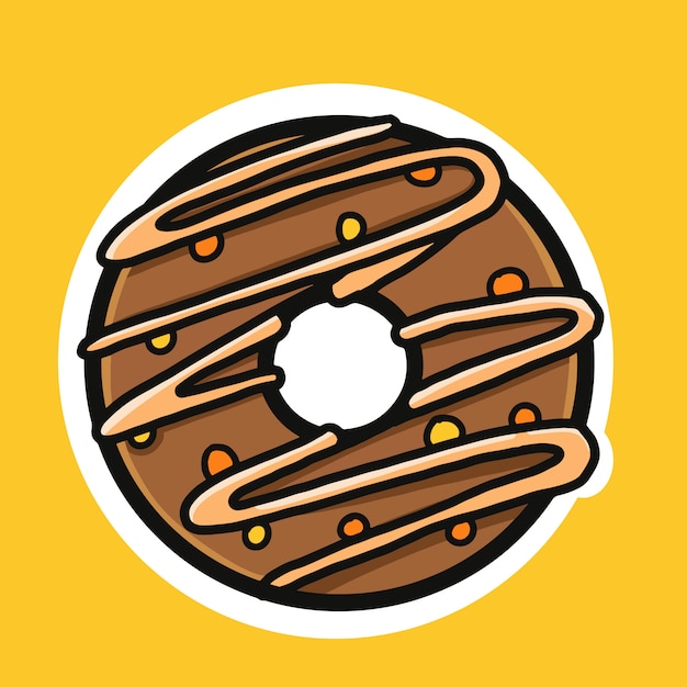 Deliciosas donas apetitosas con glaseado y espolvoreado.