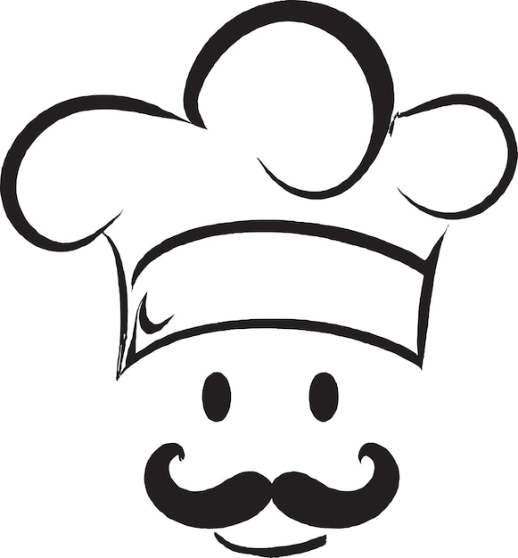 Delicioso Chef Logo Icono Vector