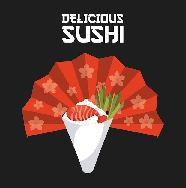 delicioso diseño de sushi