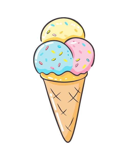 Delicioso helado con salsa de cereza y chocolate