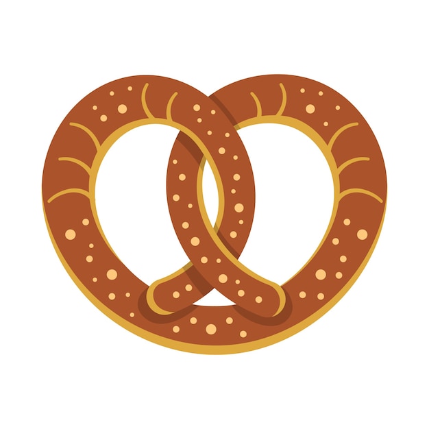 Delicioso icono de pretzel