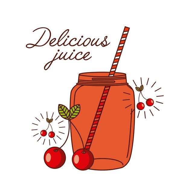 Delicioso jugo de diseño