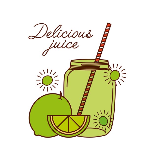 Delicioso jugo de diseño