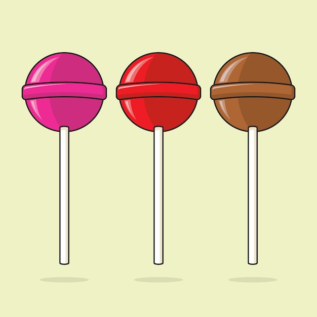 Vector delicioso lollipop candy