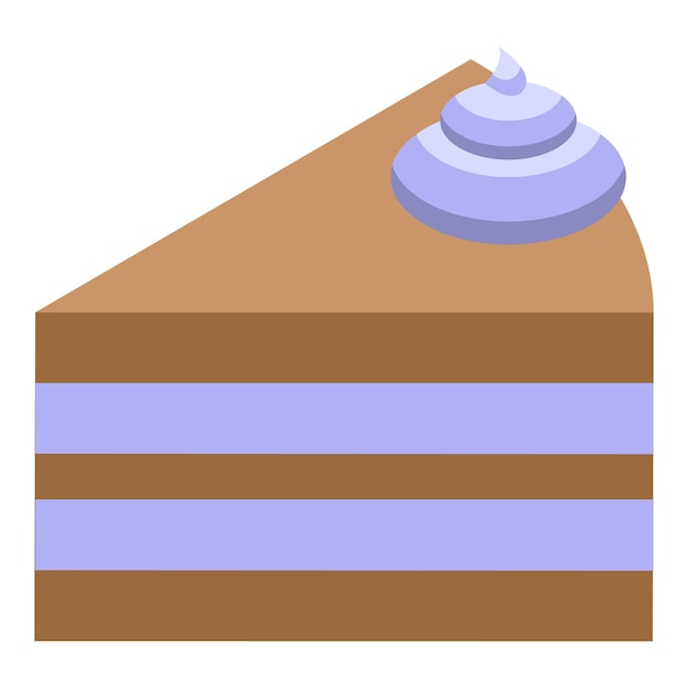 Delicioso pastel en capas con crema de arándano que muestra el concepto de pastelería