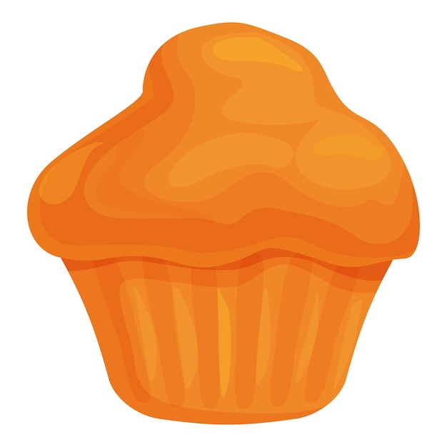 Delicioso pastel de naranja horneado con tapa redondeada