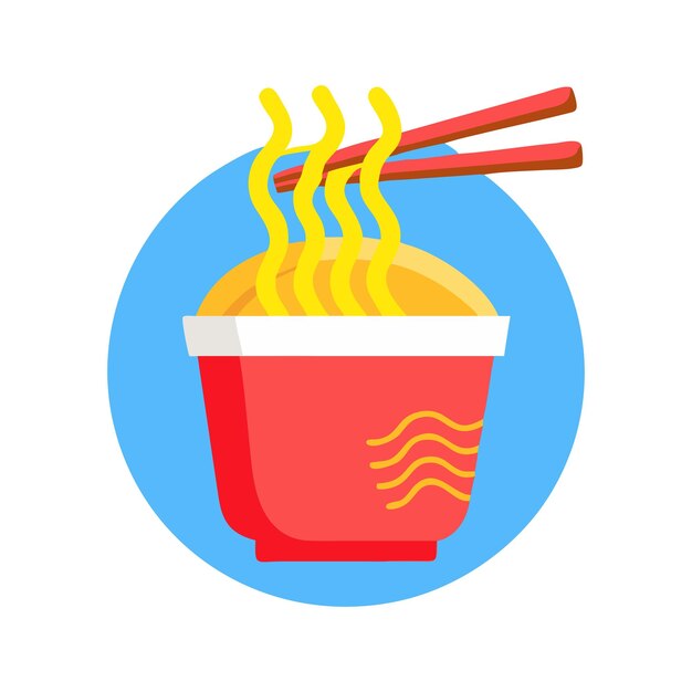 Deliciosos fideos instantáneos listos para comer