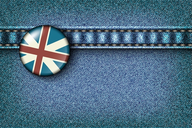 Denim con la bandera británica.