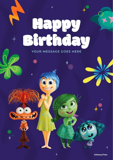 Dentro y fuera 2 Tarjeta de cumpleaños