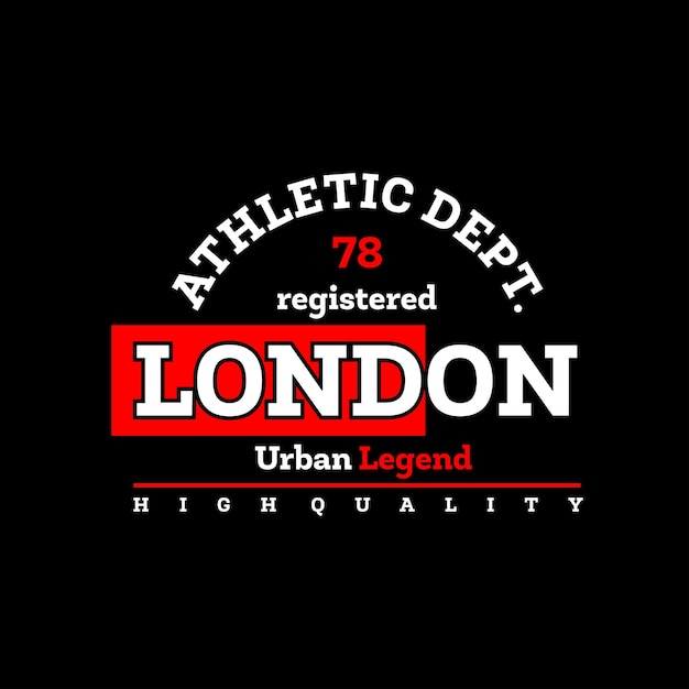 Vector departamento de atletismo leyenda urbana de londres