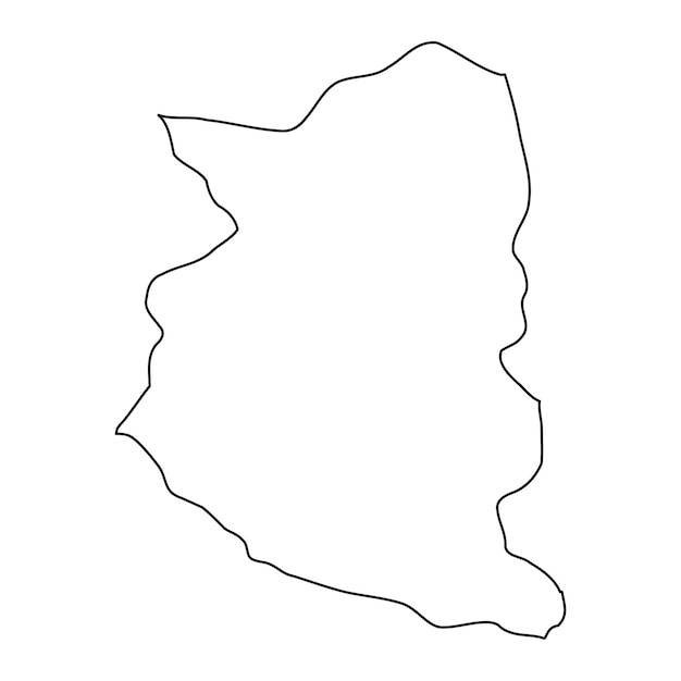 Departamento de san josé mapa división administrativa de uruguay ilustración vectorial