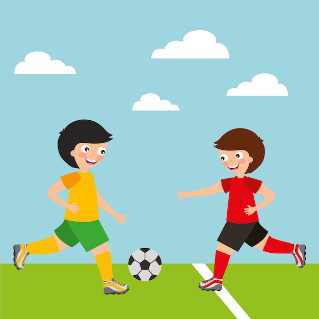 deporte niños actividad futbolistas niños pequeños