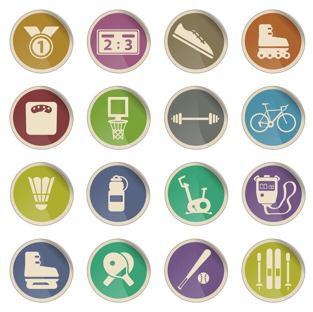 Deporte simplemente símbolo de iconos web