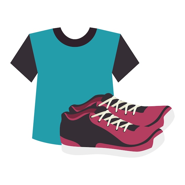 deporte tenis zapatos aislados icono vector ilustración diseño