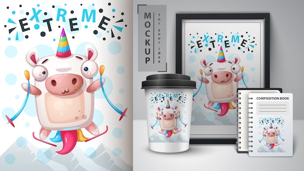 Deporte unicornio y merchandising