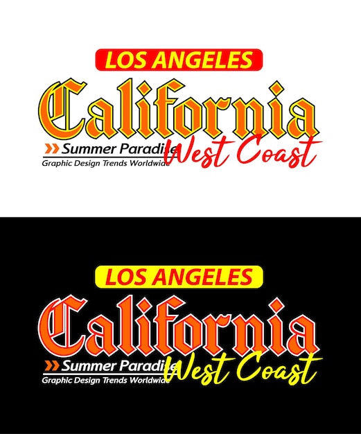 Deporte vintage de la ciudad de California para imprimir en camisetas, etc.