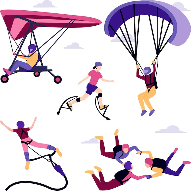 Deportes extremos en el cielo