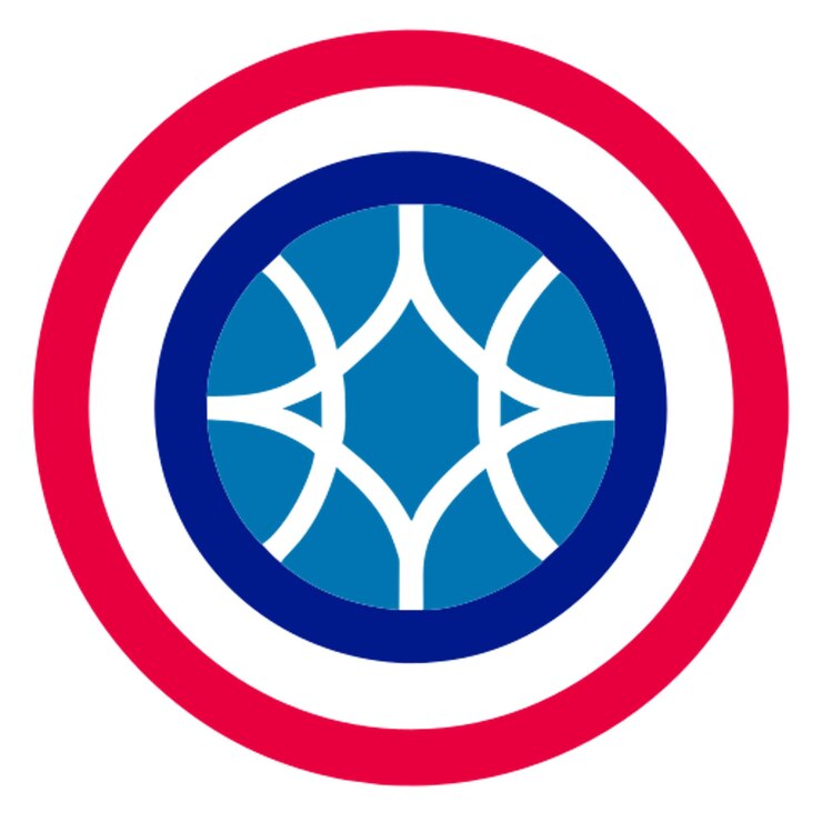 Vector deportes modernos dinámicos hockey y béisbol mascota o emblema espíritu icono limpio