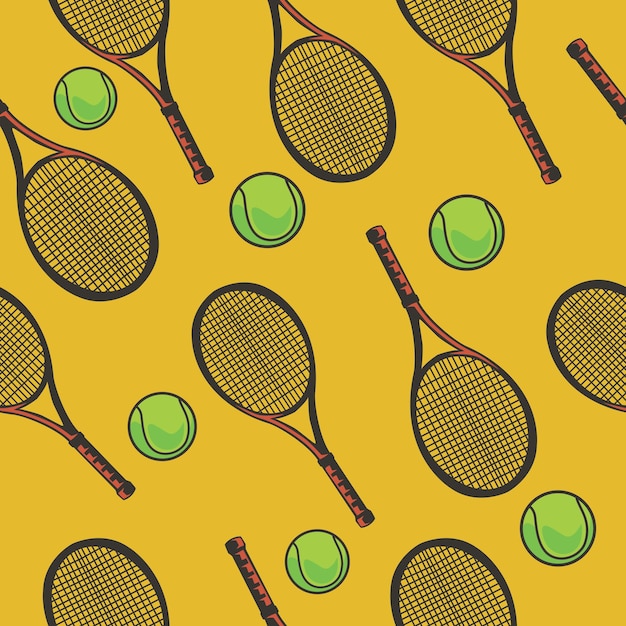 Deportes tenis equipo de patrones sin fisuras