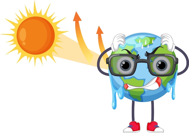 Derretimiento de la tierra por el calentamiento global