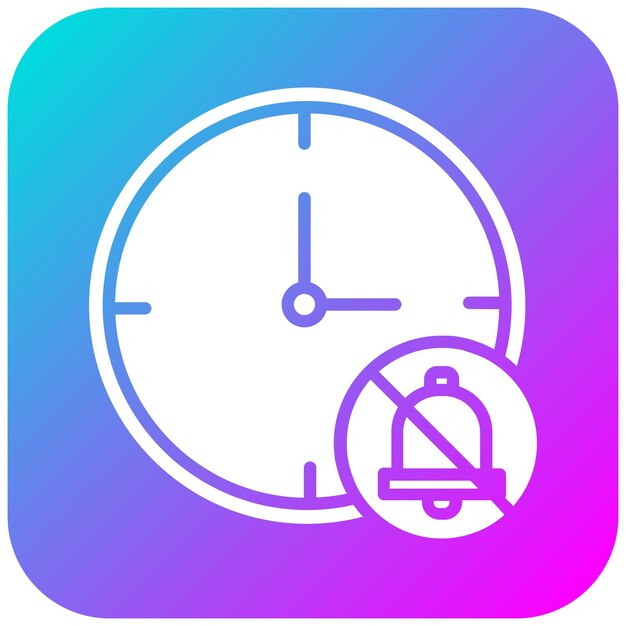 Desactivar el icono vectorial del reloj de alarma Se puede usar para el conjunto de iconos de hora y fecha
