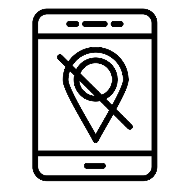 Desactivar la ilustración vectorial de la ubicación