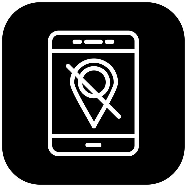 Desactivar la ilustración vectorial de la ubicación