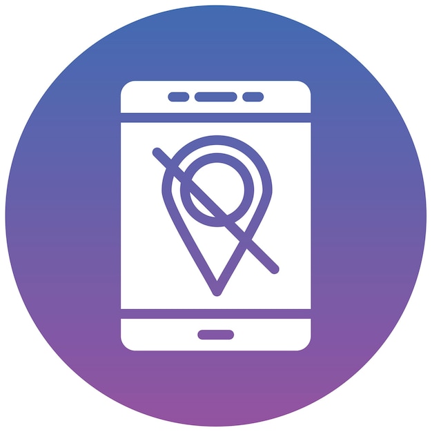 Desactivar la ilustración vectorial de la ubicación
