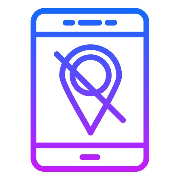 Desactivar la ilustración vectorial de la ubicación