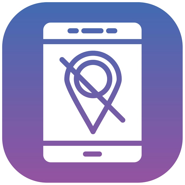 Desactivar la ilustración vectorial de la ubicación