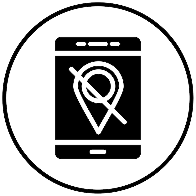 Desactivar la ilustración vectorial de la ubicación