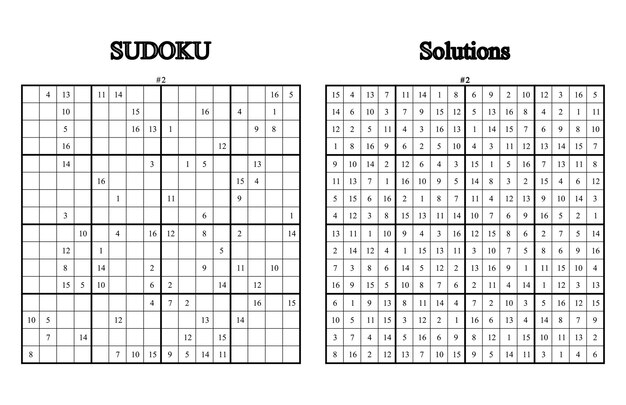 Desafiante cuadrícula de rompecabezas de Sudoku con solución proporcionada