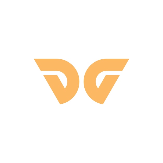 Desain logos kombinasi huruf d dan d